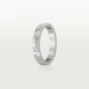 Obrączka ślubna C De Cartier – platyna, diamenty – Cartier