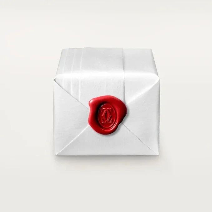 Obrączka ślubna C De Cartier – platyna, diamenty – Cartier