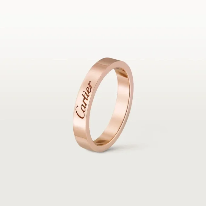 Obrączka ślubna C De Cartier – różowe złoto – Cartier