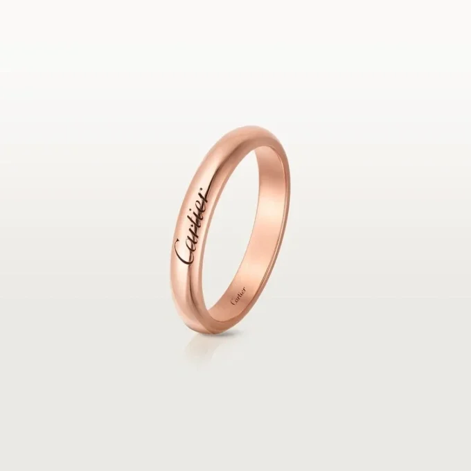 Obrączka ślubna C De Cartier – różowe złoto – Cartier