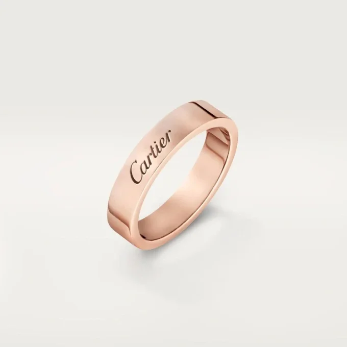 Obrączka ślubna C De Cartier – różowe złoto – Cartier