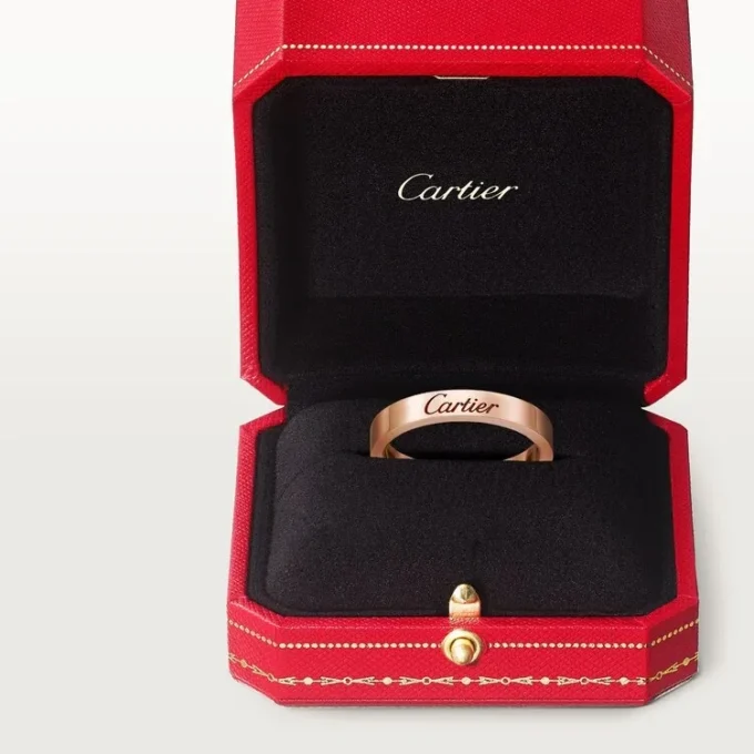 Obrączka ślubna C De Cartier – różowe złoto – Cartier