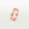 Obrączka ślubna C De Cartier – różowe złoto, diament – Cartier