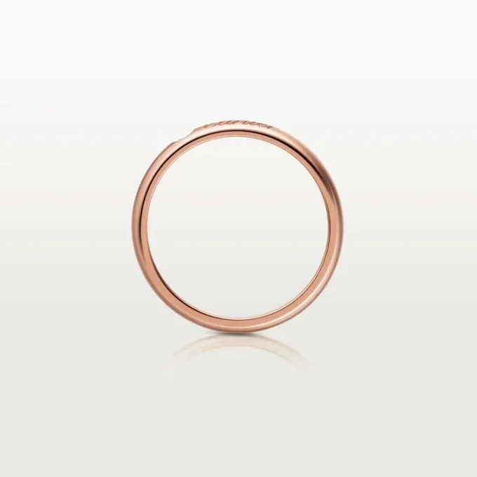 Obrączka ślubna C De Cartier – różowe złoto, diament – Cartier