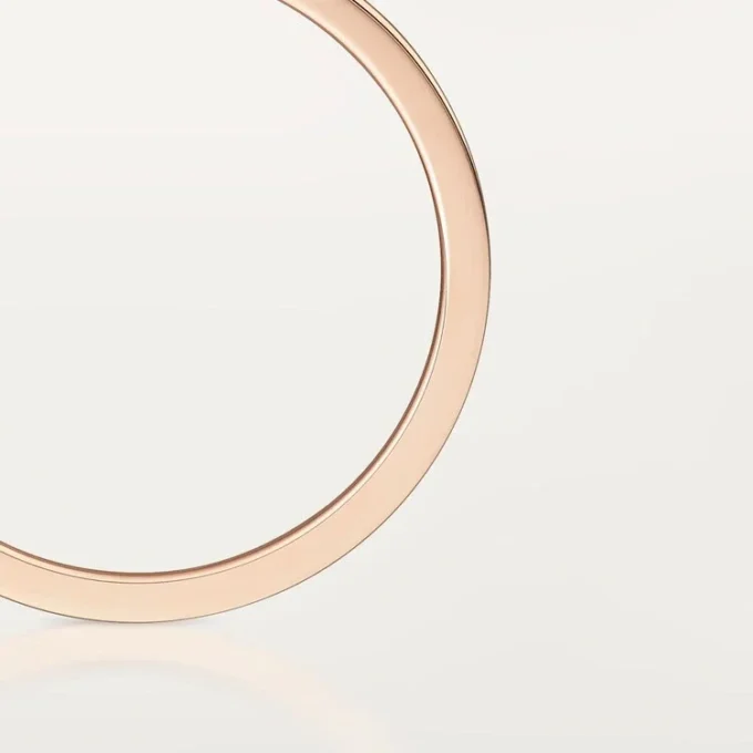 Obrączka ślubna C De Cartier – różowe złoto, diament – Cartier