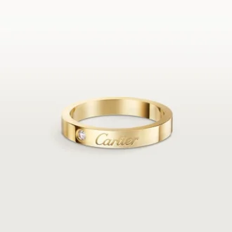 Obrączka ślubna C De Cartier, szerokość 3 mm, 1 diament