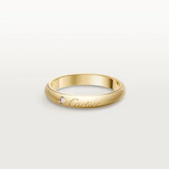 Obrączka ślubna C De Cartier, szerokość 3 mm, 1 diament