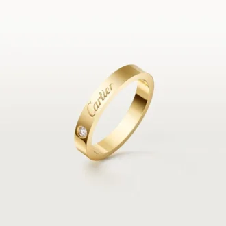 Obrączka ślubna C De Cartier, szerokość 3 mm, 1 diament
