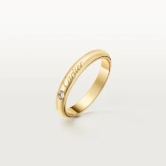 Obrączka ślubna C De Cartier, szerokość 3 mm, 1 diament