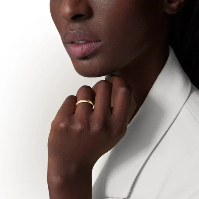 Obrączka ślubna C De Cartier, szerokość 3 mm, 1 diament