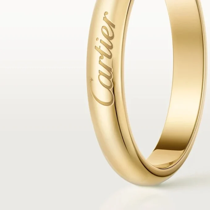 Obrączka ślubna C De Cartier, szerokość 3 mm