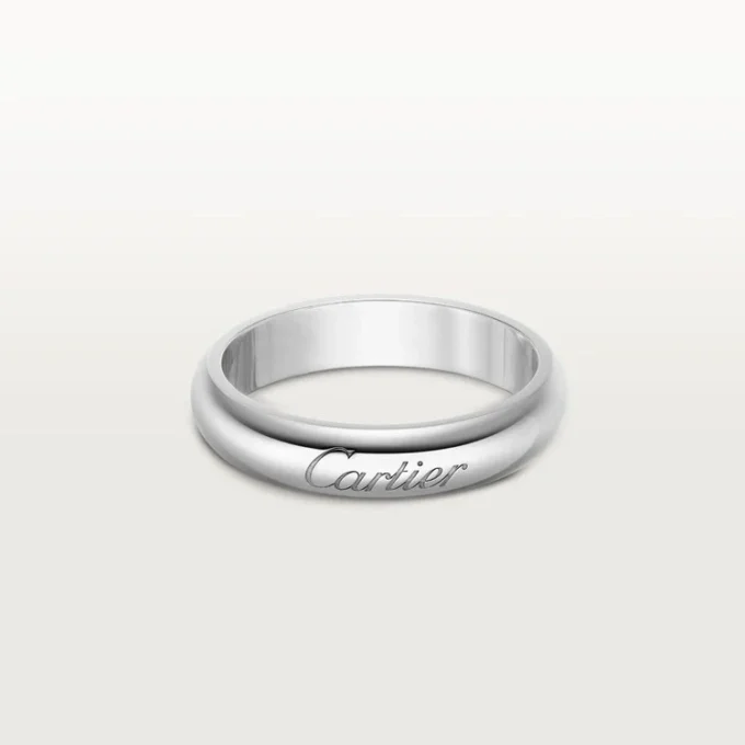 Obrączka ślubna C De Cartier, szerokość 4 mm