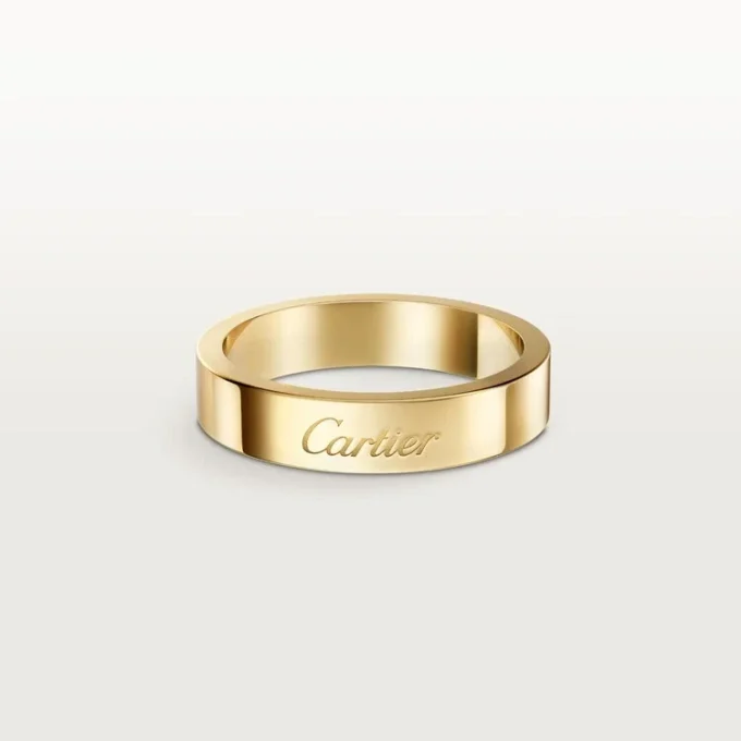 Obrączka ślubna C De Cartier, szerokość 4 mm