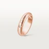 Obrączka ślubna C De Cartier, szerokość 4 mm, 1 diament