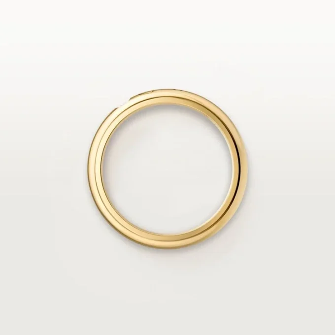 Obrączka ślubna C De Cartier, szerokość 4 mm, 1 diament
