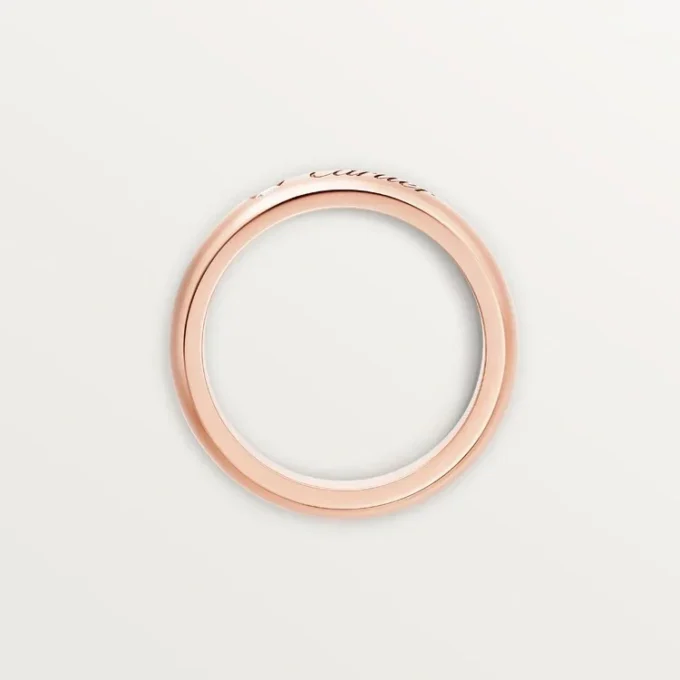Obrączka ślubna C De Cartier, szerokość 4 mm, 1 diament