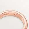 Obrączka ślubna C De Cartier, szerokość 4 mm, 1 diament