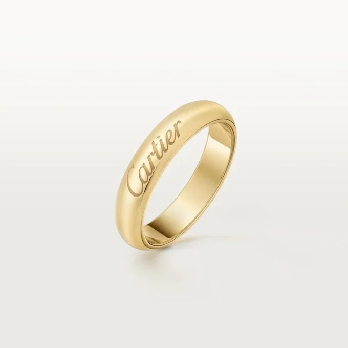 Obrączka ślubna C De Cartier, szerokość 4 mm