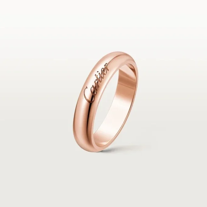 Obrączka ślubna C De Cartier, szerokość 4 mm