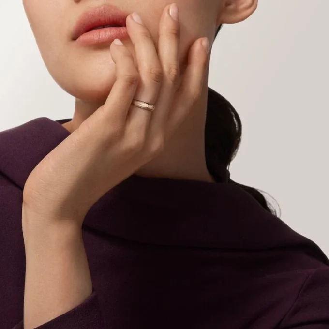 Obrączka ślubna C De Cartier, szerokość 4 mm