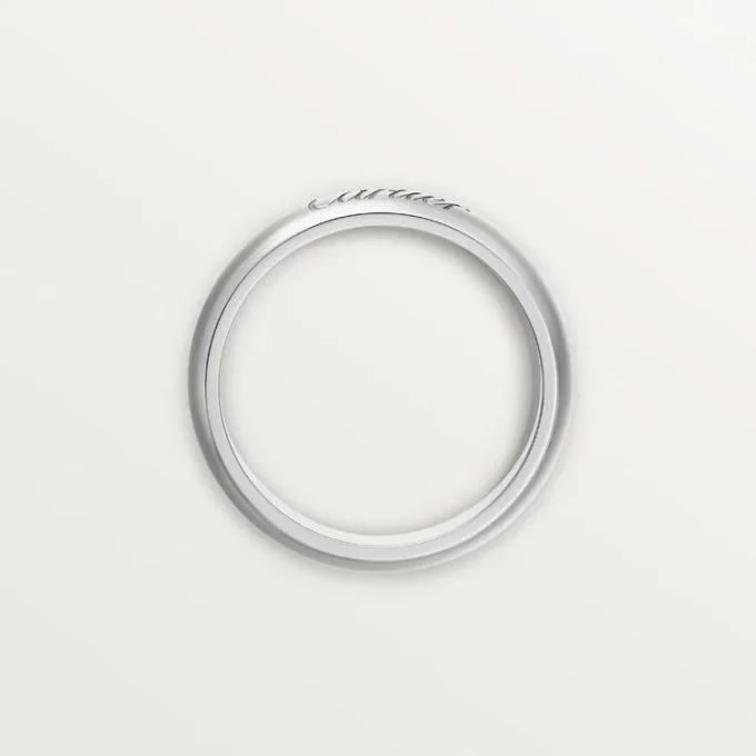 Obrączka ślubna C De Cartier, szerokość 4 mm