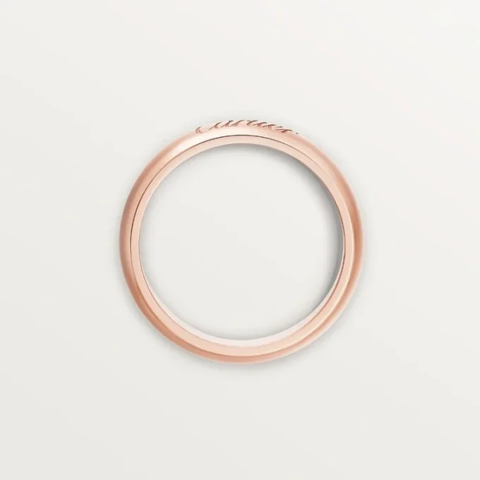 Obrączka ślubna C De Cartier, szerokość 4 mm