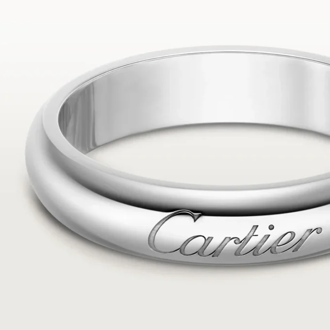 Obrączka ślubna C De Cartier, szerokość 4 mm