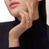 Obrączka ślubna C De Cartier, szerokość 5 mm, 1 diament