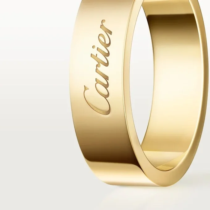 Obrączka ślubna C De Cartier, szerokość 5 mm