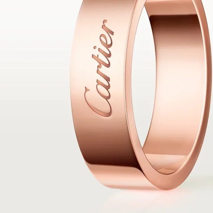 Obrączka ślubna C De Cartier, szerokość 5 mm