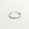 Obrączka ślubna Cartier D’amour – platyna, diamenty – Cartier