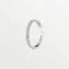 Obrączka ślubna Cartier D’amour – platyna, diamenty – Cartier