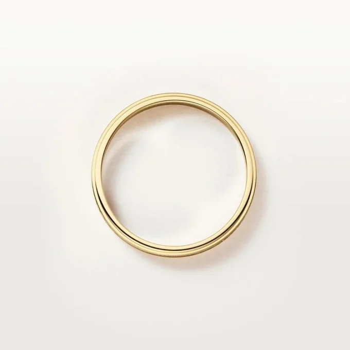 Obrączka ślubna Cartier D’amour, szerokość 2,3 mm, wysadzana