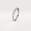 Obrączka ślubna Cartier Destinee – platyna, diamenty – Cartier