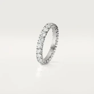 Obrączka ślubna Cartier Destinee – platyna, diamenty – Cartier