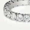 Obrączka ślubna Cartier Destinee – platyna, diamenty – Cartier