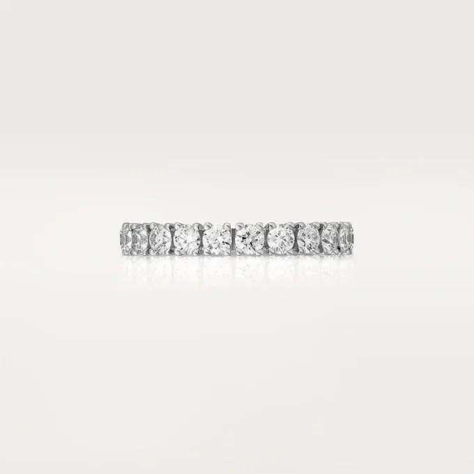 Obrączka ślubna Cartier Destinee – platyna, diamenty – Cartier