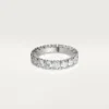 Obrączka ślubna Cartier Destinee, szerokość 4,1 mm, wysadzana