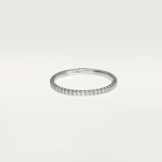 Obrączka ślubna Etincelle De Cartier – białe złoto, diamenty – Cartier