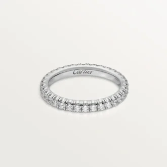 Obrączka ślubna Etincelle De Cartier – białe złoto, diamenty – Cartier
