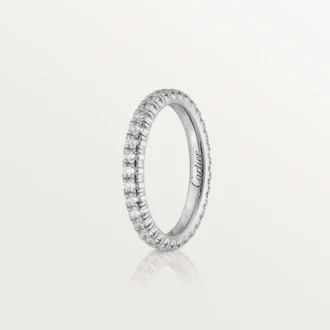 Obrączka ślubna Etincelle De Cartier – białe złoto, diamenty – Cartier