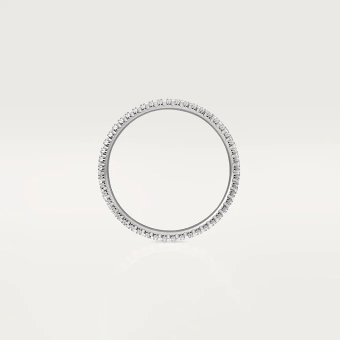 Obrączka ślubna Etincelle De Cartier – białe złoto, diamenty – Cartier