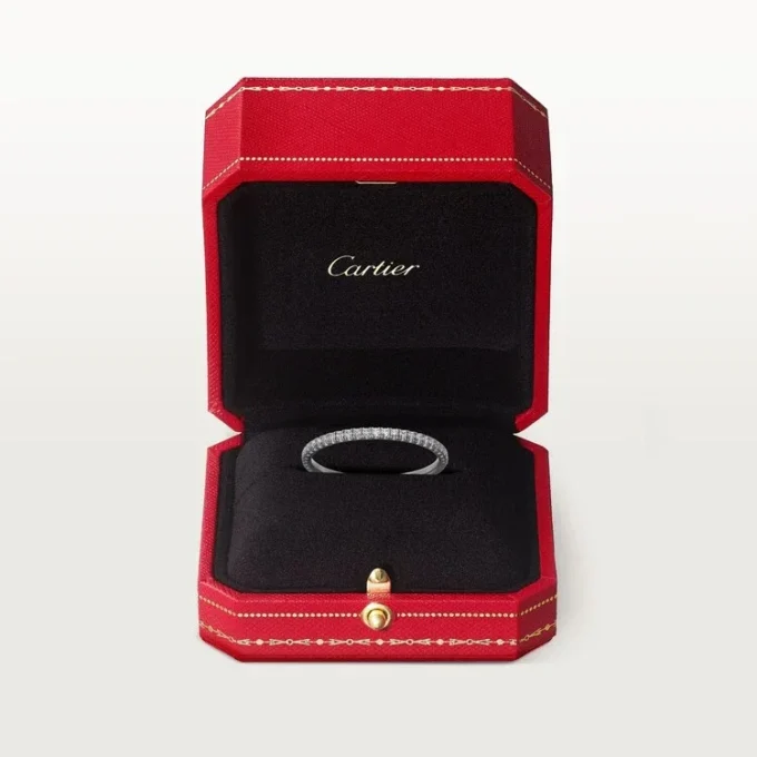 Obrączka ślubna Etincelle De Cartier – białe złoto, diamenty – Cartier