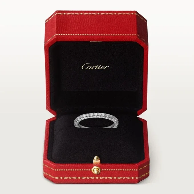 Obrączka ślubna Etincelle De Cartier – białe złoto, diamenty – Cartier