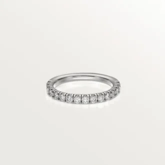 Obrączka ślubna Etincelle De Cartier – platyna, diamenty – Cartier