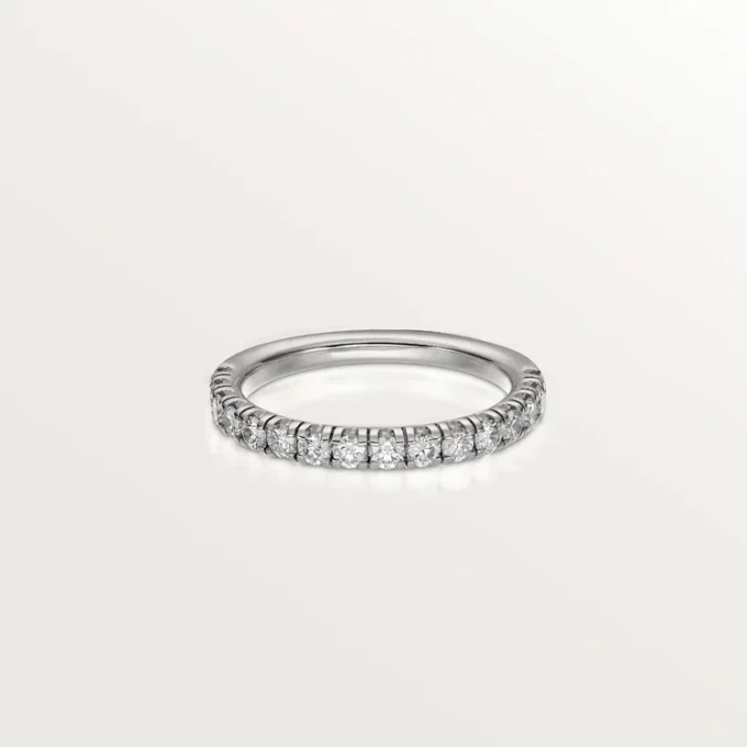 Obrączka ślubna Etincelle De Cartier – platyna, diamenty – Cartier