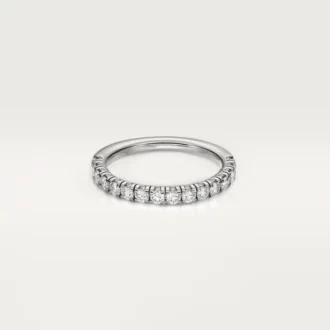 Obrączka ślubna Etincelle De Cartier – platyna, diamenty – Cartier