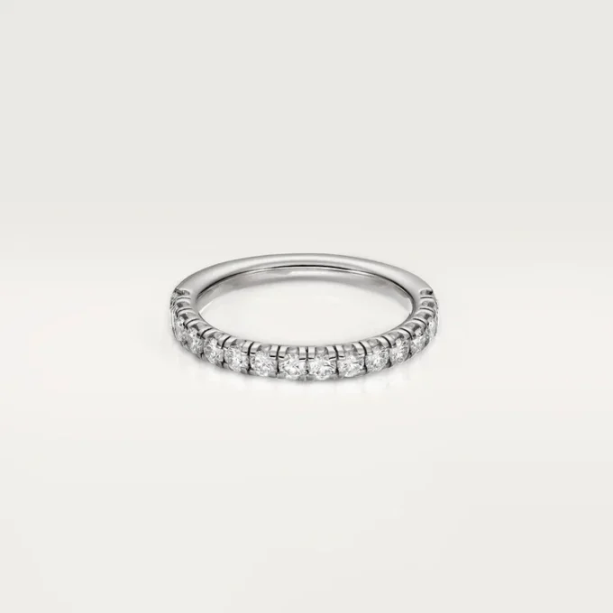 Obrączka ślubna Etincelle De Cartier – platyna, diamenty – Cartier