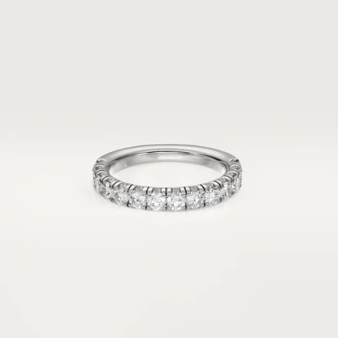Obrączka ślubna Etincelle De Cartier – platyna, diamenty – Cartier