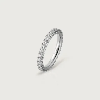 Obrączka ślubna Etincelle De Cartier – platyna, diamenty – Cartier